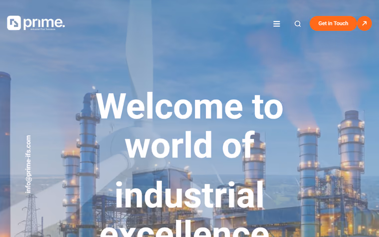 Screenshot of the Prime IFS website